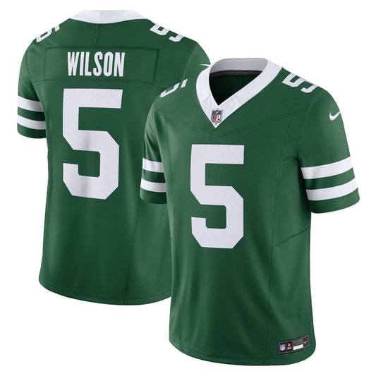 Garrett Wilson New York Jets Nike Legacy Green Vapor F.U.S.E. Limited Jersey