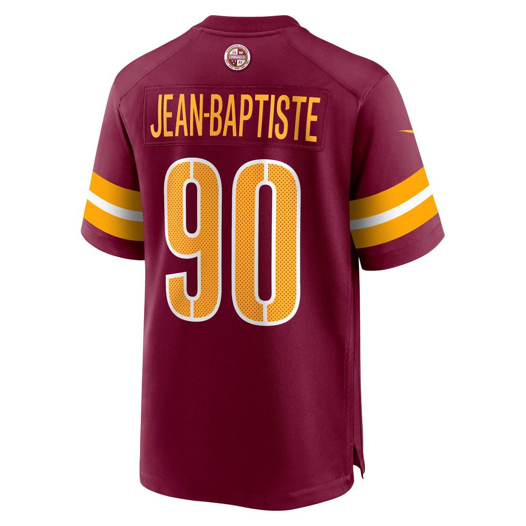 Javontae Jean-Baptiste Washington Commanders Nike Burgundy Game Jersey