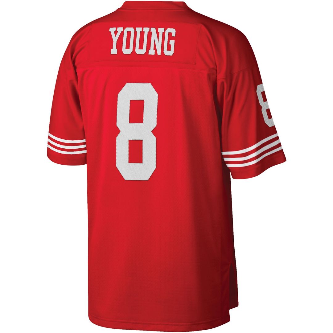Steve Young San Francisco 49ers Mitchell & Ness Scarlet Legacy Replica Jersey