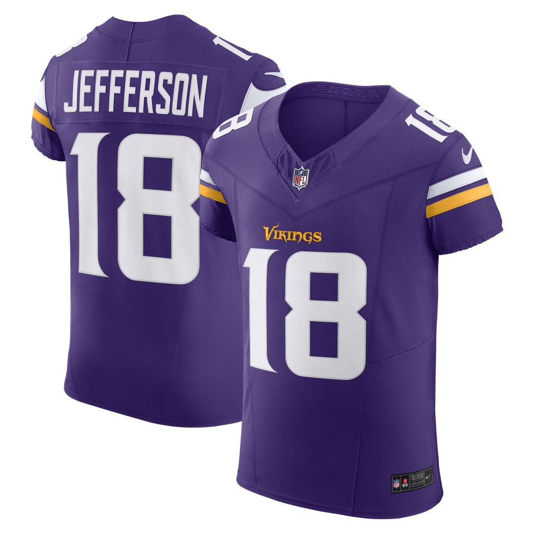 Justin Jefferson Minnesota Vikings Nike Purple Team Vapor F.U.S.E. Elite Jersey
