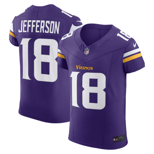 Justin Jefferson Minnesota Vikings Nike Purple Team Vapor F.U.S.E. Elite Jersey