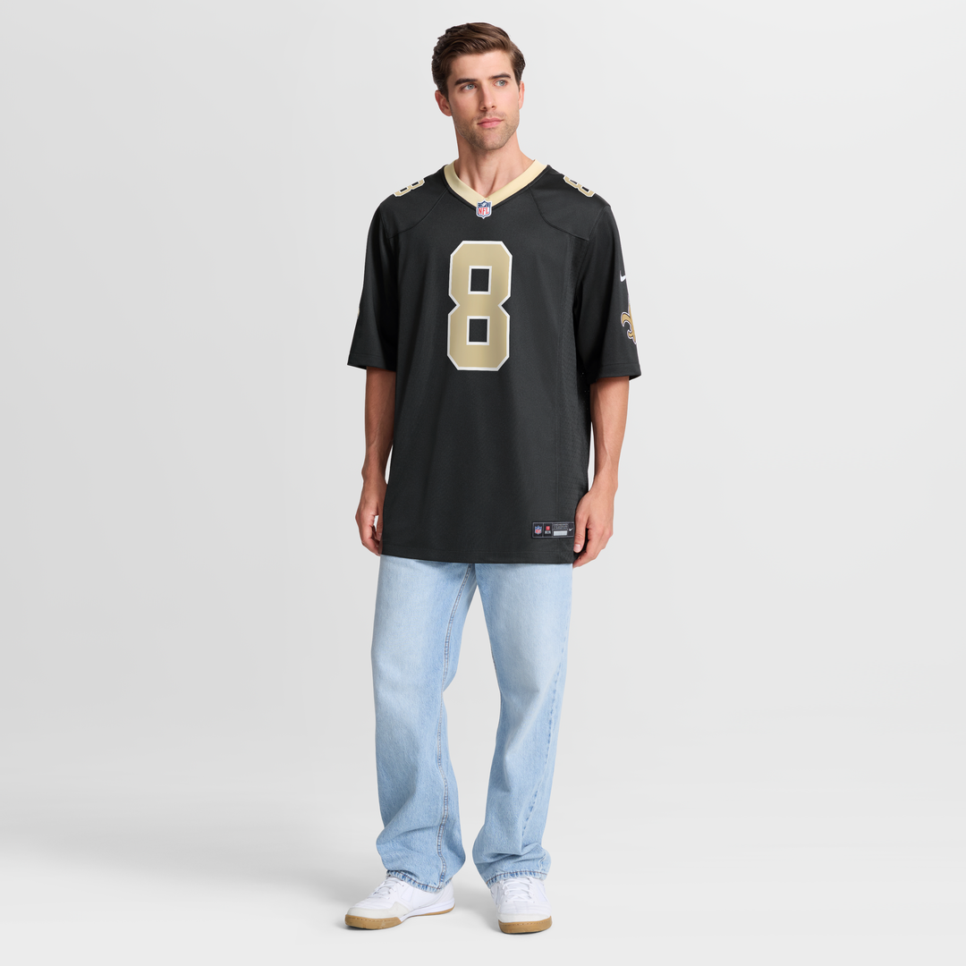 Archie Manning New Orleans Saints Nike Black Game Retired Player Jersey
