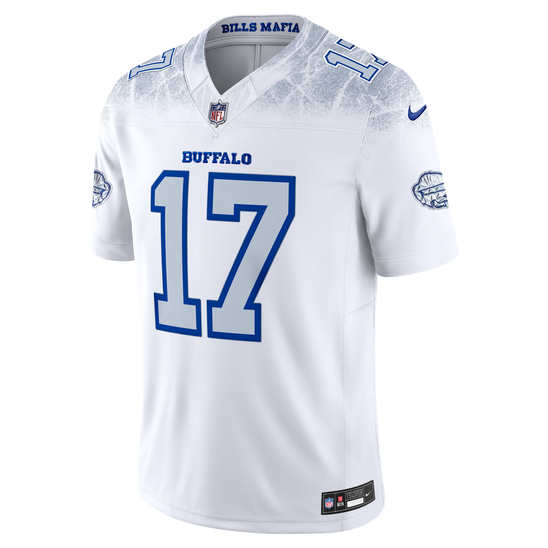 Josh Allen Buffalo Bills Nike White Rivalries Collection Stitched Limited Jersey