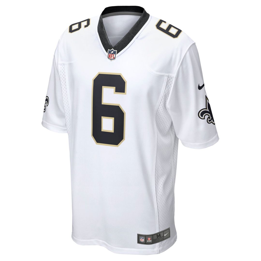 Tyler Shough New Orleans Saints Nike White Game Player Jersey