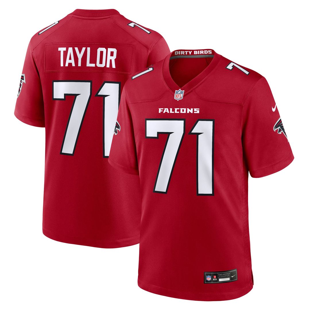 Jawaan Taylor Atlanta Falcons Nike Red Team Game Jersey