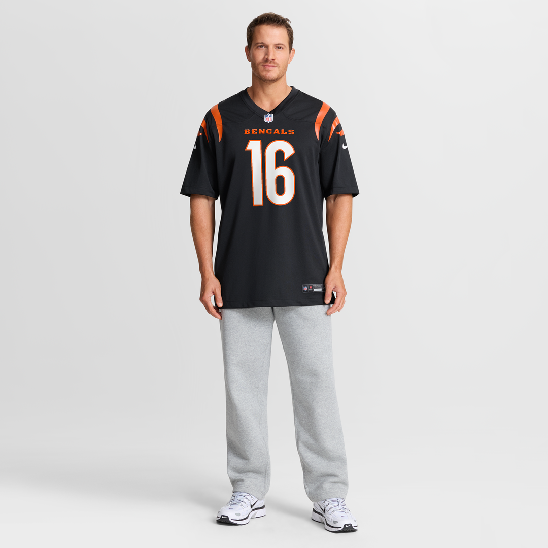 Joe Flacco Cincinnati Bengals Nike Black Team Game Jersey