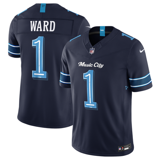 Cameron Ward Tennessee Titans Nike Navy 2026 Rivalries Collection Stitched Limited Jersey