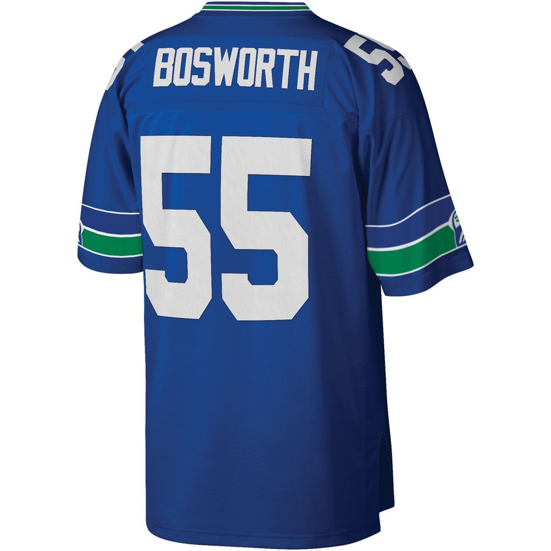 Brian Bosworth Seattle Seahawks Mitchell & Ness Royal Legacy Replica Jersey