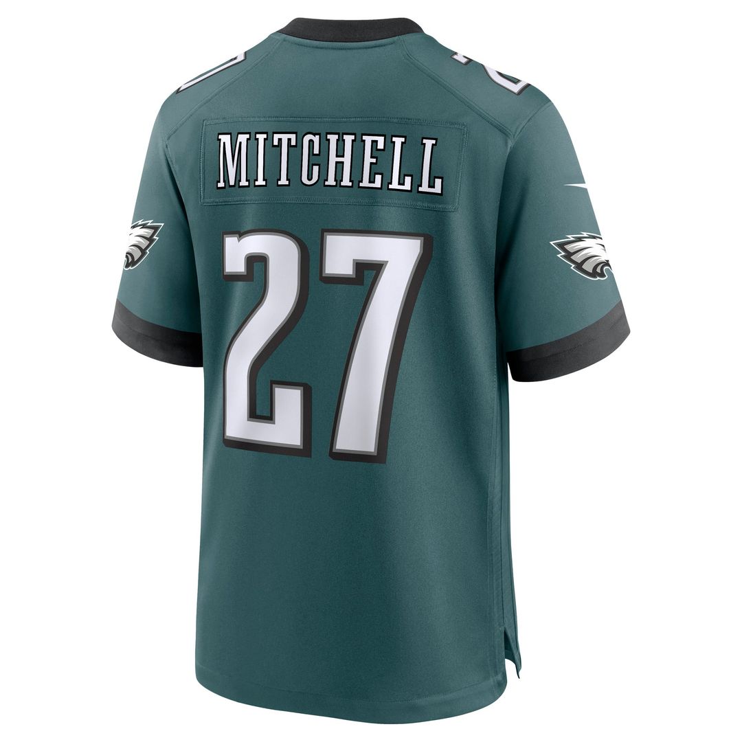Quinyon Mitchell Philadelphia Eagles Nike Midnight Green Player Game Jersey