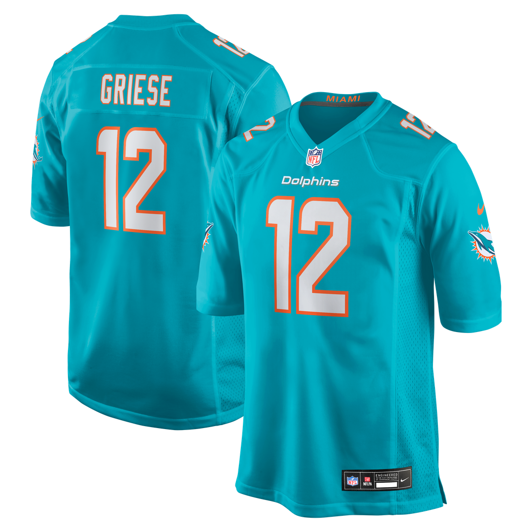 Bob Griese Miami Dolphins Nike Aqua Game Retired Player Jersey