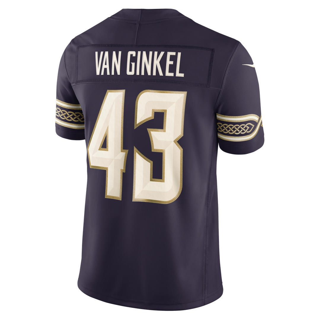 Andrew Van Ginkel Minnesota Vikings Nike Purple 2026 Rivalries Collection Stitched Limited Jersey