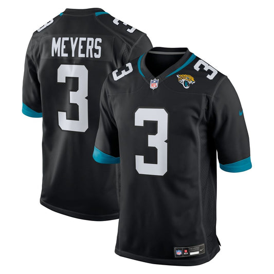 Jakobi Meyers Jacksonville Jaguars Nike Black Alternate Game Jersey