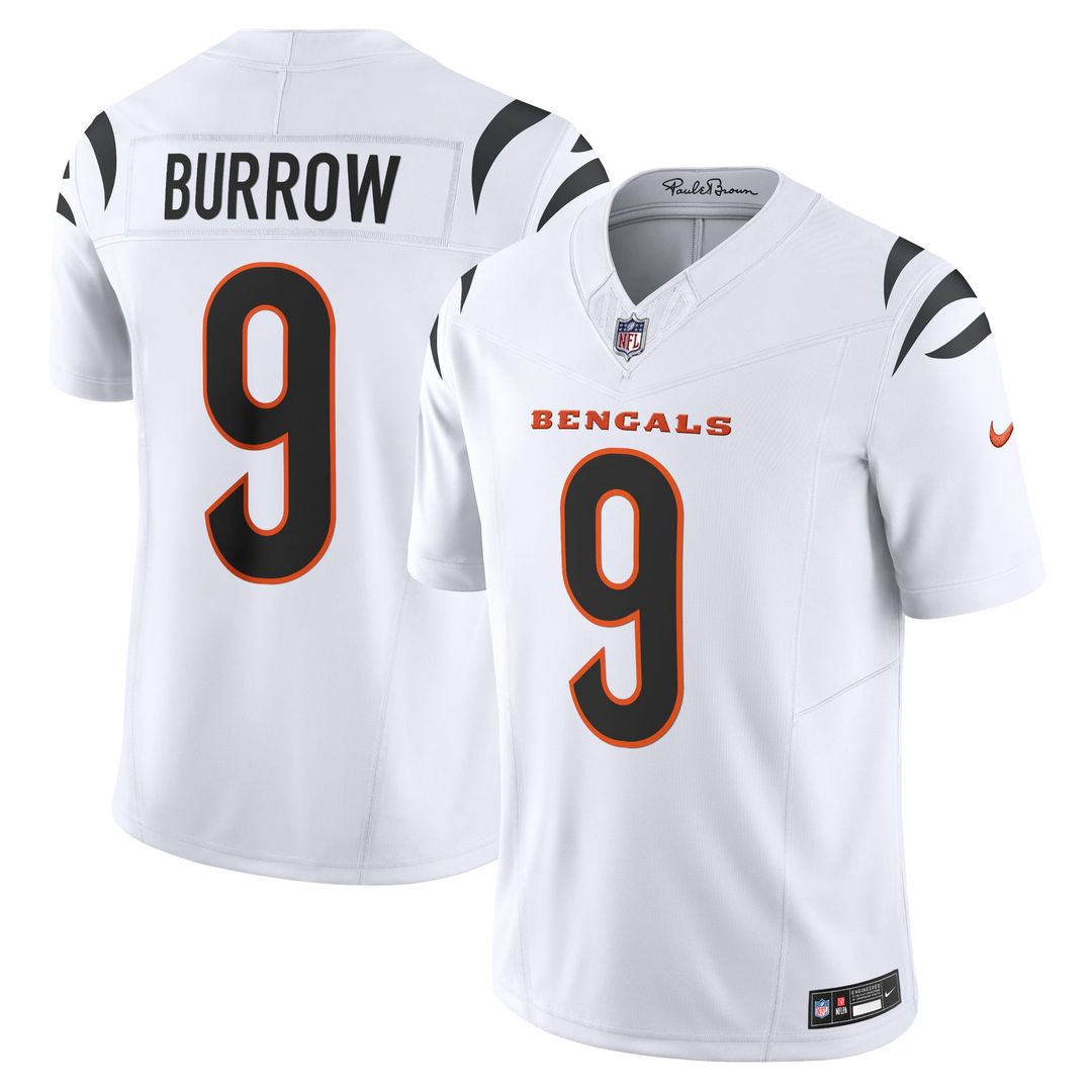 Joe Burrow Cincinnati Bengals Nike White Vapor F.U.S.E. Limited Jersey