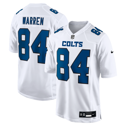 Tyler Warren Indianapolis Colts Nike Tundra White Fashion Game Jersey