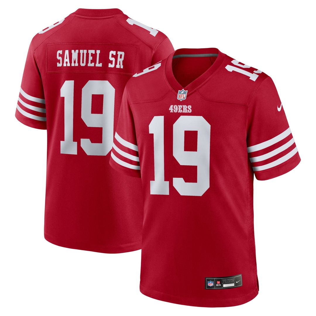 Deebo Samuel Sr San Francisco 49ers Nike Scarlet Team Game Jersey
