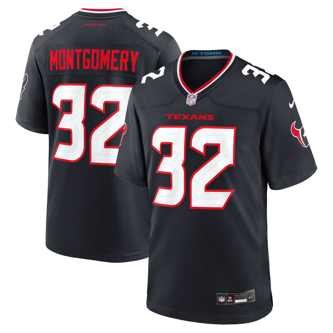 David Montgomery Houston Texans Nike Navy Game Jersey