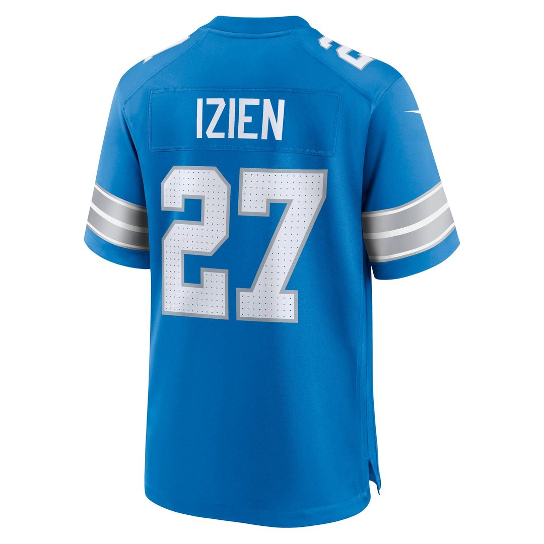 Christian Izien Detroit Lions Nike Blue Team Game Jersey