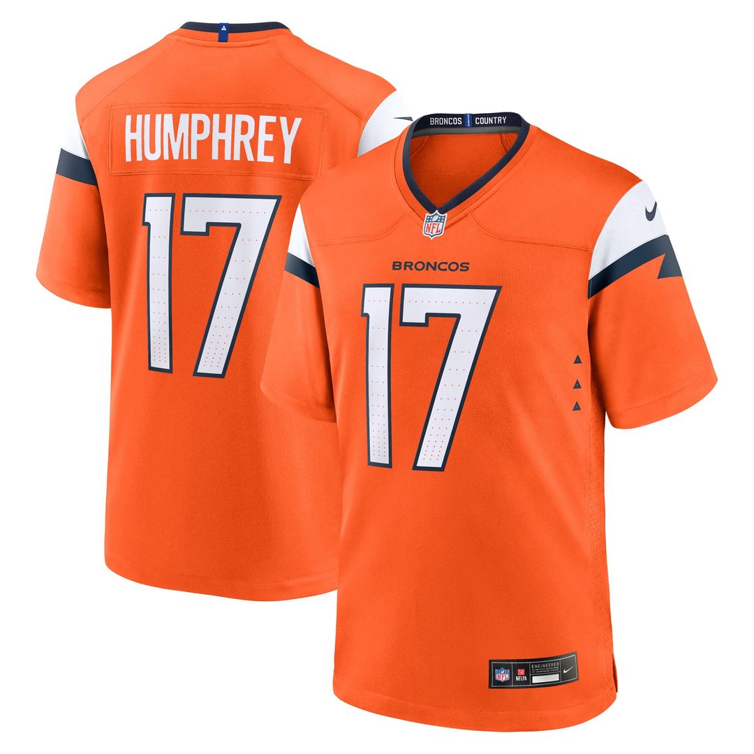 Lil'Jordan Humphrey Denver Broncos Nike Orange Team Game Jersey