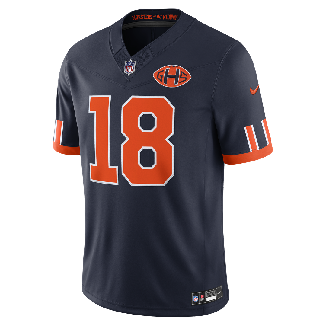 Caleb Williams Chicago Bears Nike Navy 2026 Rivalries Collection Stitched Limited Jersey