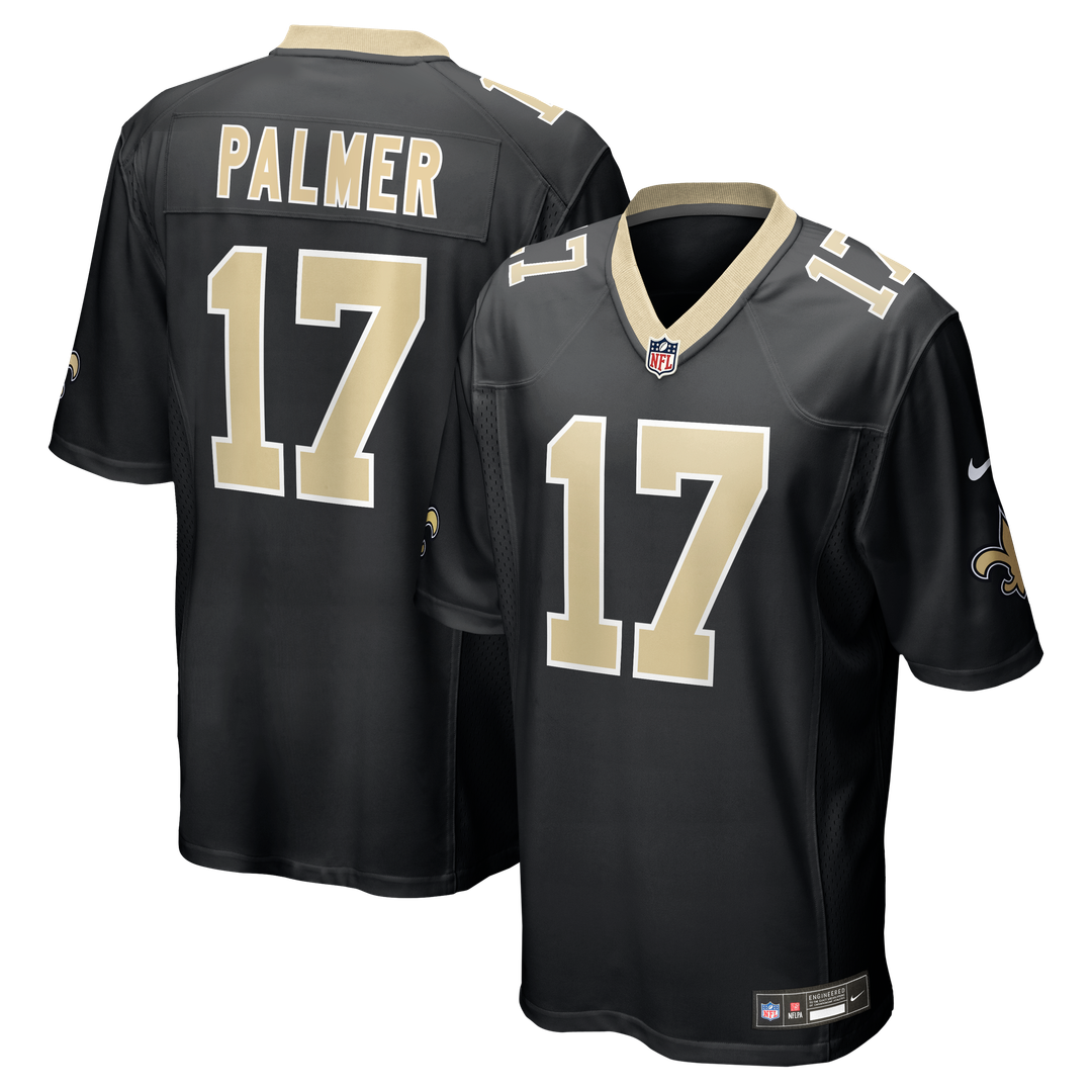Trey Palmer New Orleans Saints Nike Black Team Game Jersey