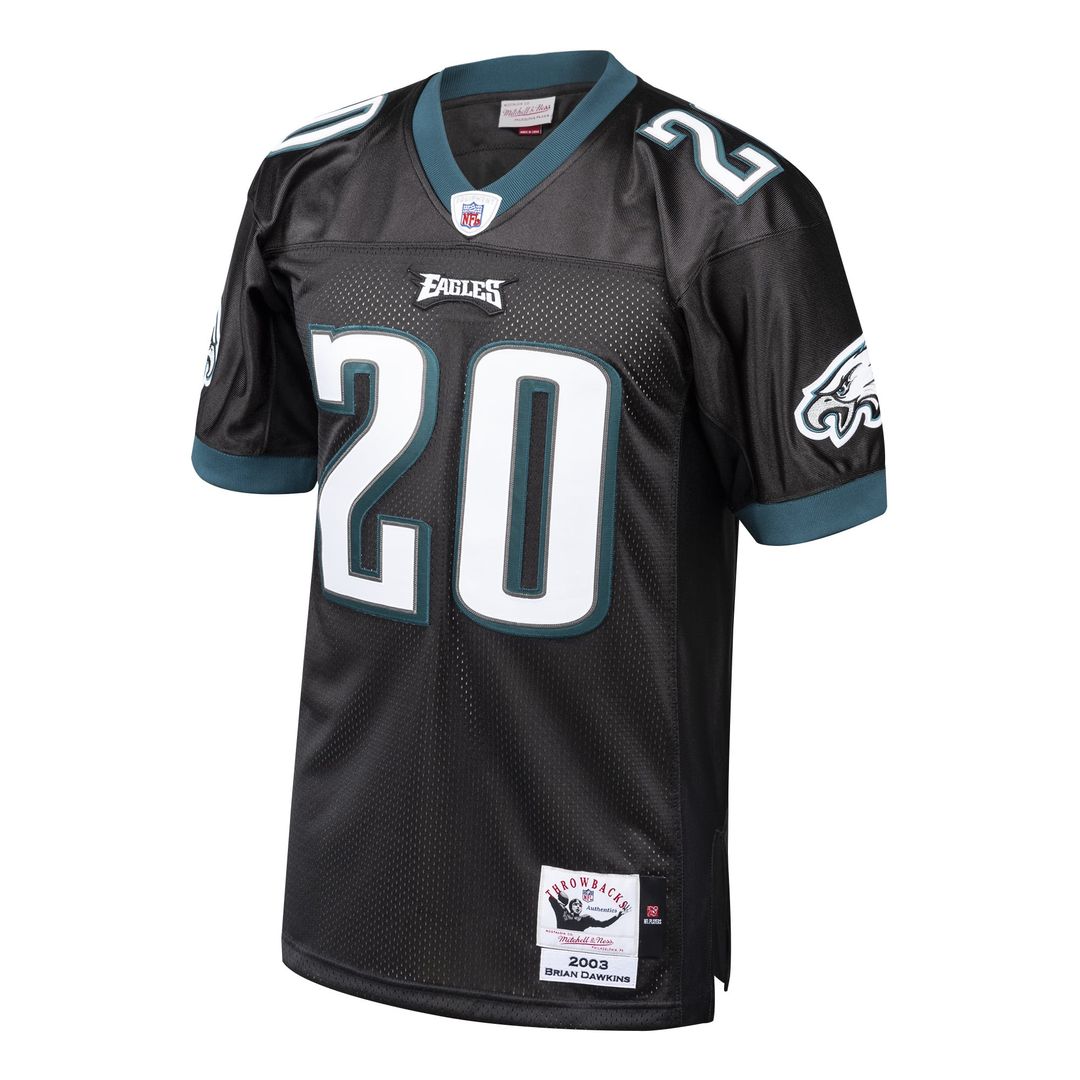 Brian Dawkins Philadelphia Eagles 2003 Mitchell & Ness Black Authentic Throwback Retired Player Jersey