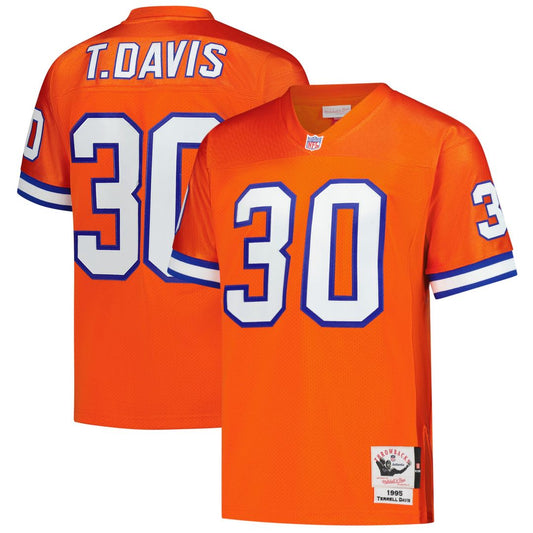 Terrell Davis Denver Broncos Mitchell & Ness Orange 1995 Authentic Throwback Retired Player Jersey