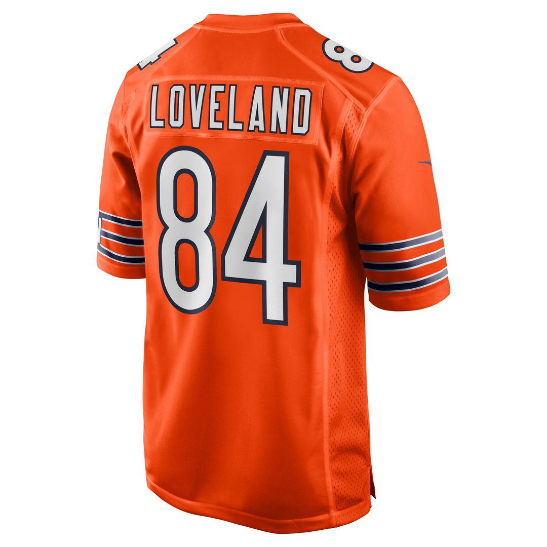 Colston Loveland Chicago Bears Nike Orange Alternate Game Player Jersey