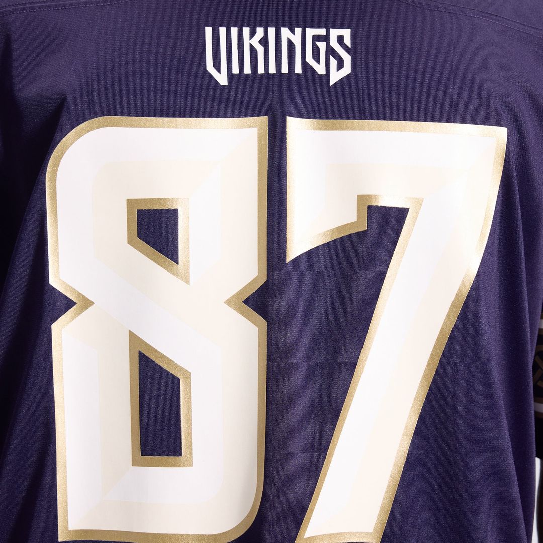 T.J. Hockenson Minnesota Vikings Nike Purple 2026 Rivalries Collection Game Jersey