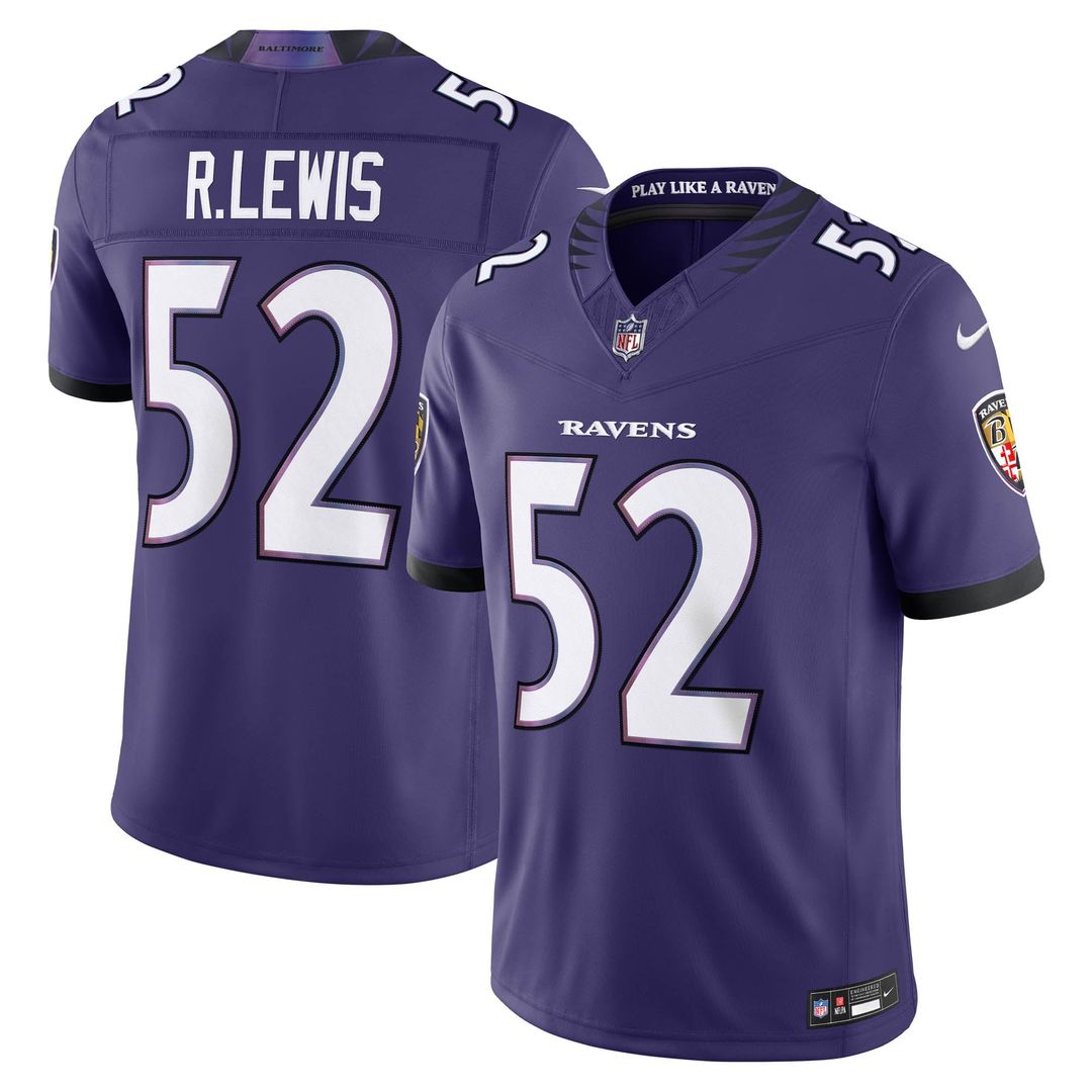 Ray Lewis Baltimore Ravens Nike Purple Vapor F.U.S.E. Stitched Retired Limited Jersey