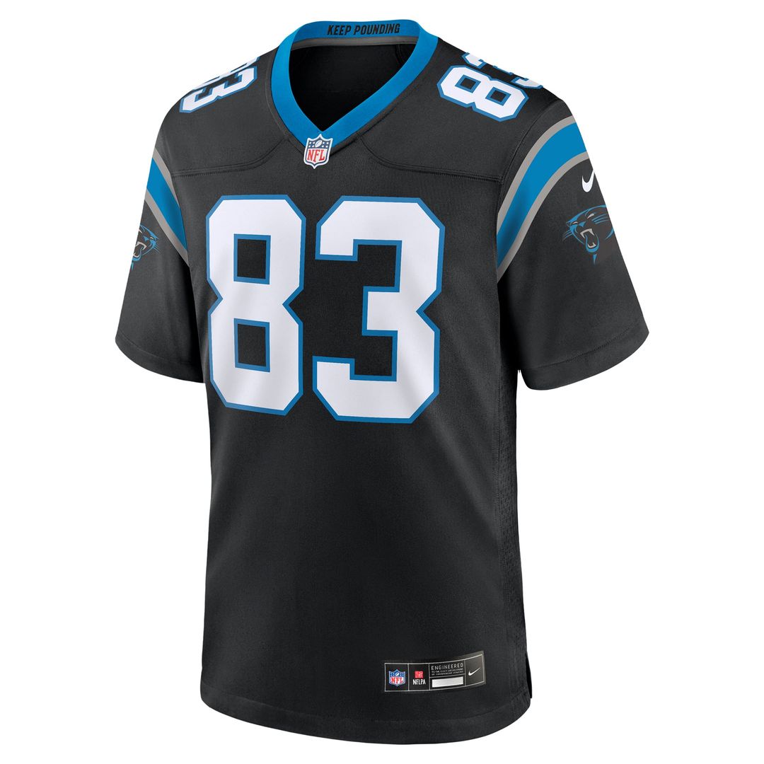 David Moore Carolina Panthers Nike Black Game Jersey