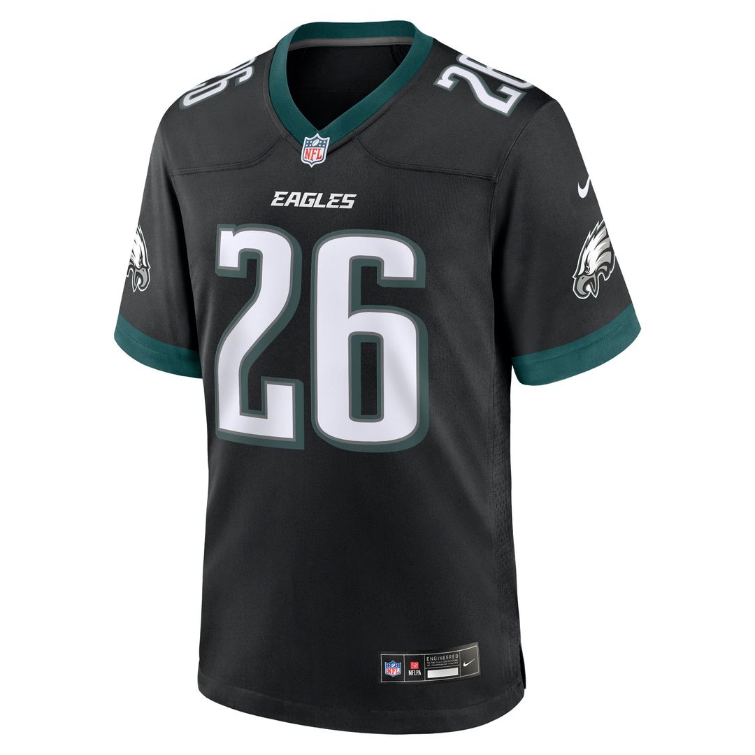 Saquon Barkley Philadelphia Eagles Nike Black Alternate Game Jersey
