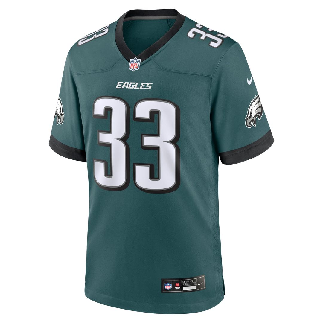 Cooper DeJean Philadelphia Eagles Nike Green Game Jersey