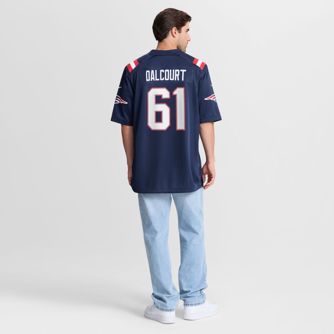 Darrian Dalcourt New England Patriots Nike Navy Team Game Jersey