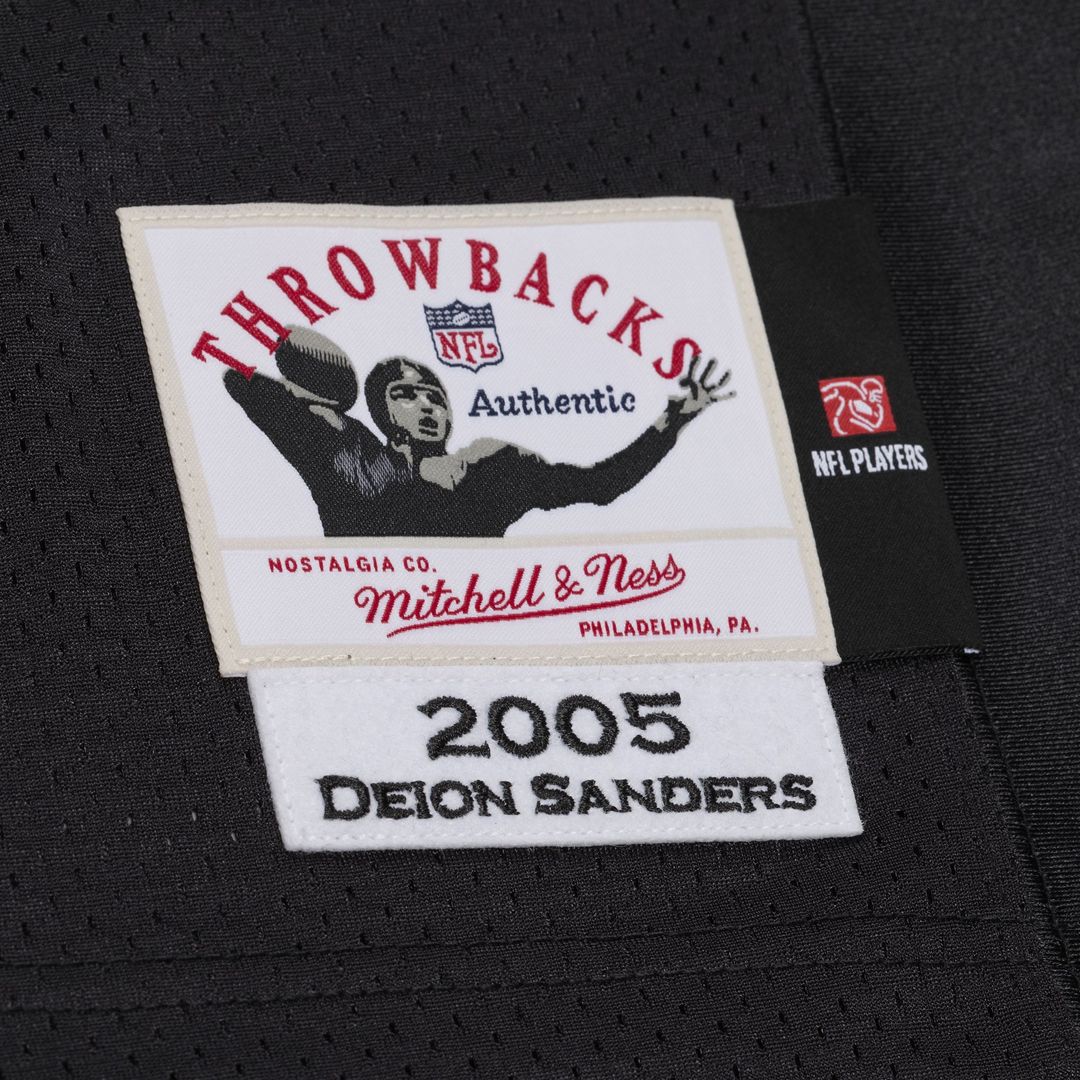 Deion Sanders Baltimore Ravens Mitchell & Ness Black 2005 Authentic Throwback Jersey
