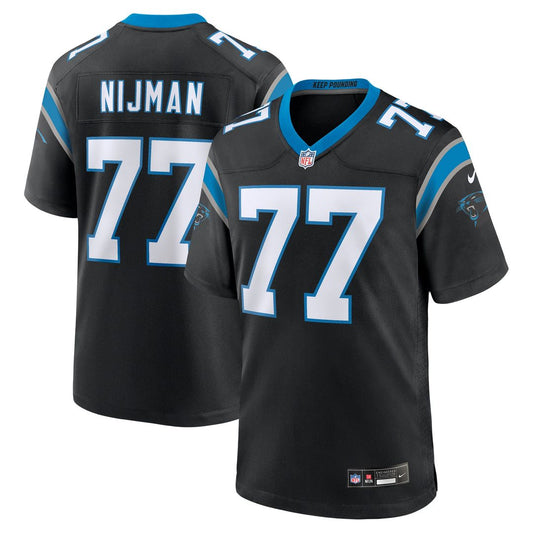 Yosh Nijman Carolina Panthers Nike Black Game Jersey