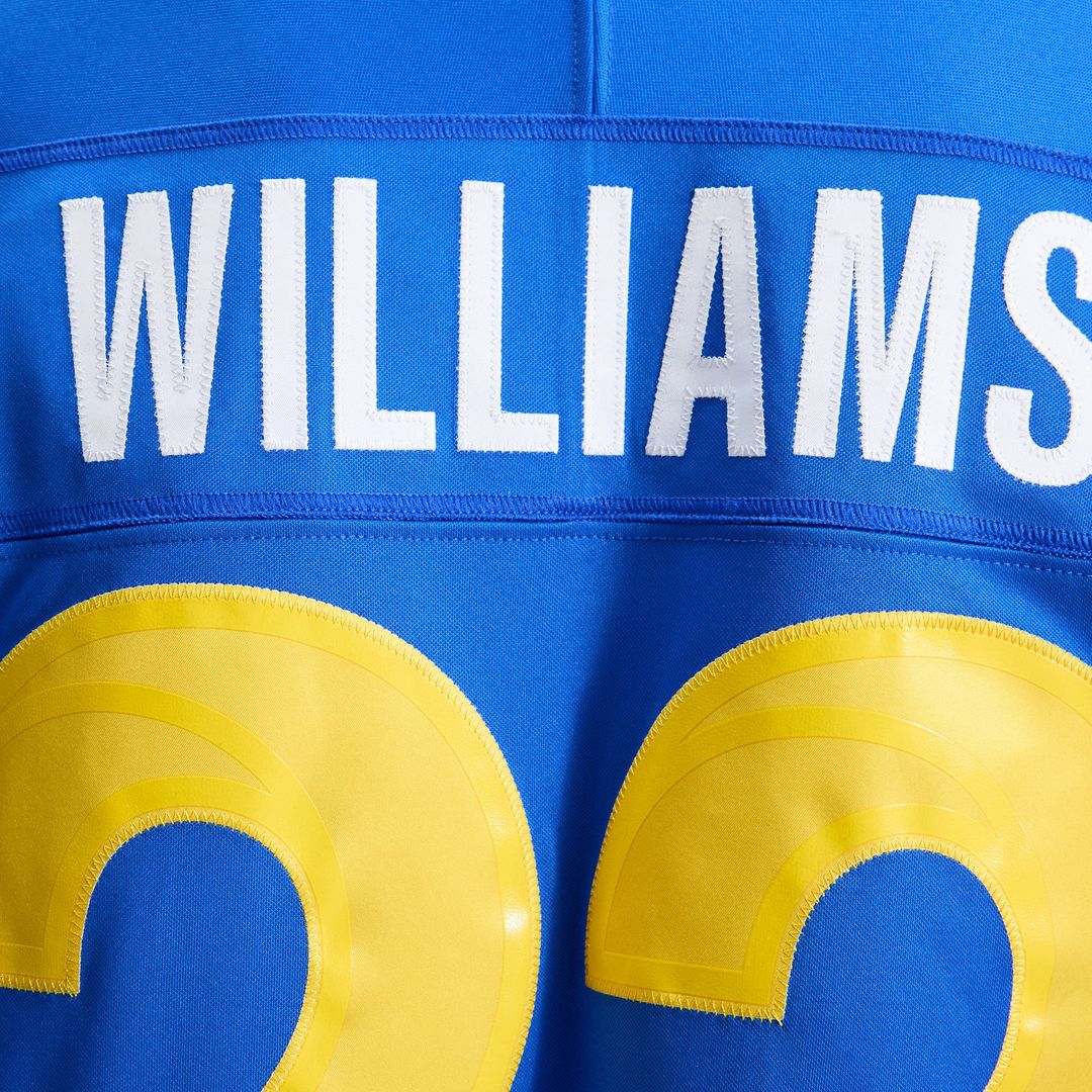 Kyren Williams Los Angeles Rams Nike Royal Team Vapor F.U.S.E. Stitched Limited Jersey