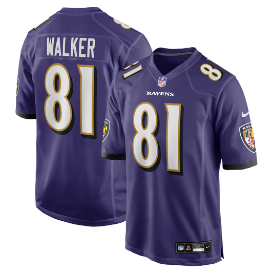Devontez Walker Baltimore Ravens Nike Purple Team Game Jersey