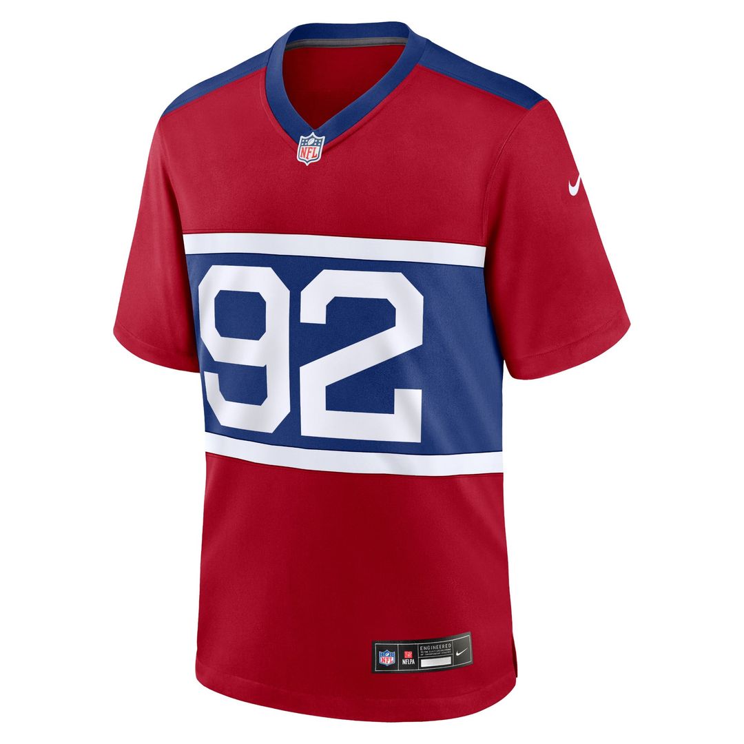 Michael Strahan New York Giants Nike Century Red Alternate Retired Player Game Jersey
