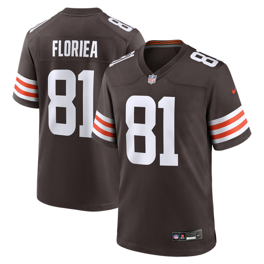 Luke Floriea Cleveland Browns Nike Brown Team Game Jersey