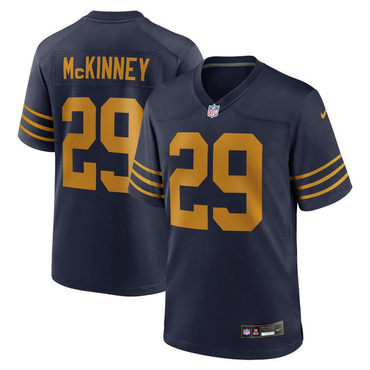 Xavier McKinney Green Bay Packers Nike Navy The 1923 Classic Game Jersey
