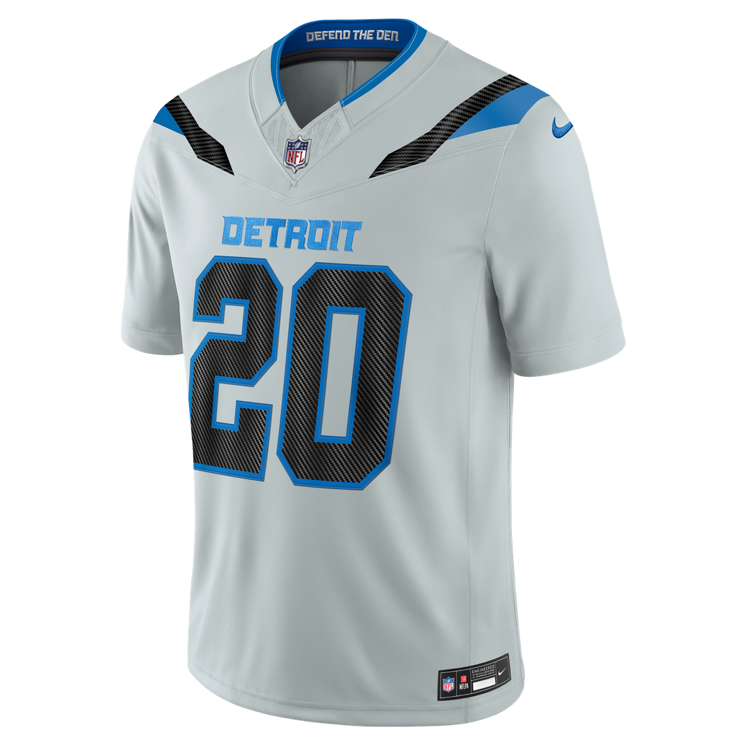 Barry Sanders Detroit Lions Nike Silver 2026 Rivalries Collection Stitched Limited Jersey