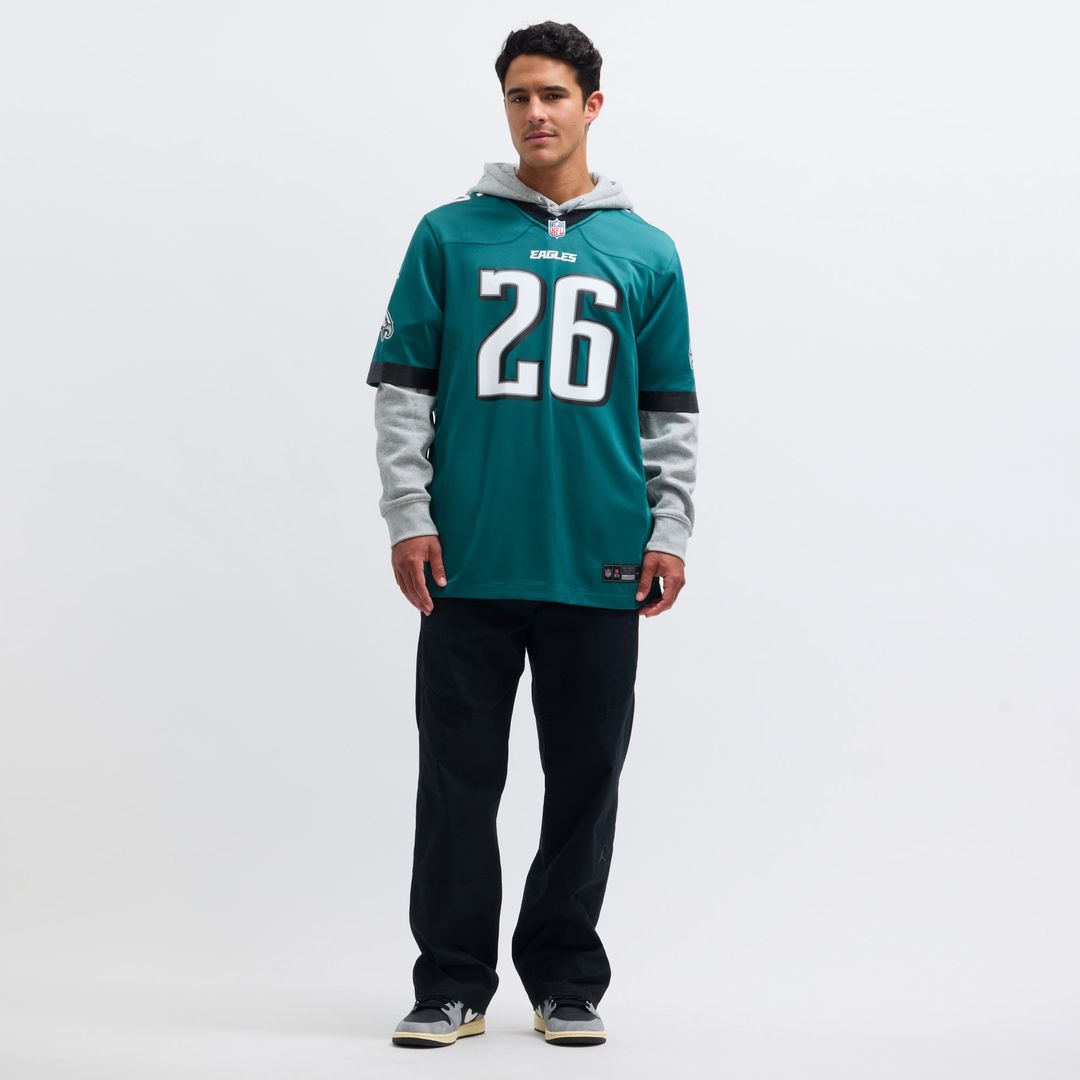 Saquon Barkley Philadelphia Eagles Nike Midnight Green Game Player Jersey