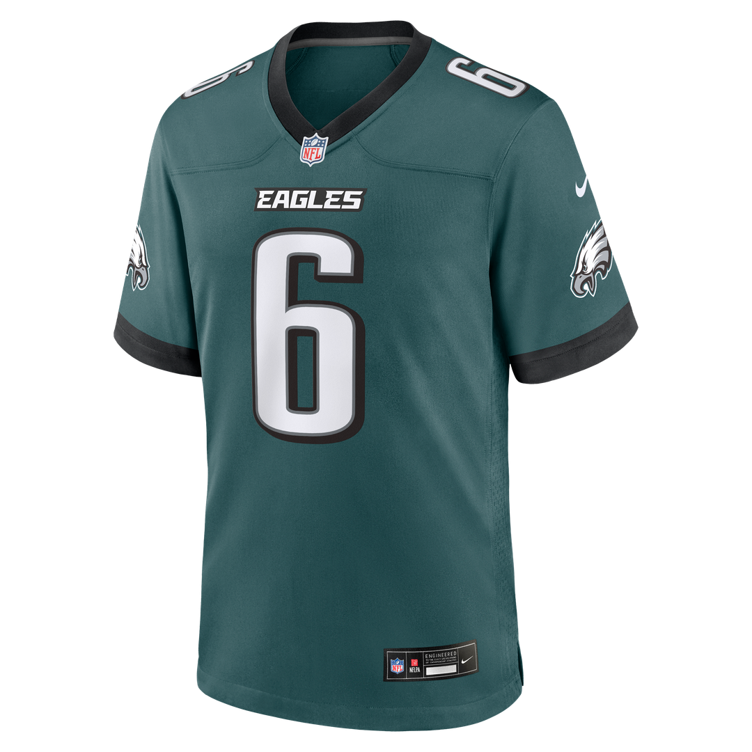DeVonta Smith Philadelphia Eagles Nike Midnight Green Team Game Jersey