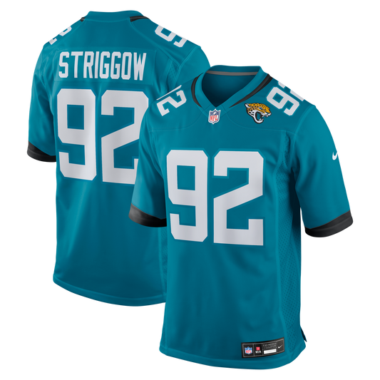 Danny Striggow Jacksonville Jaguars Nike Teal Team Game Jersey