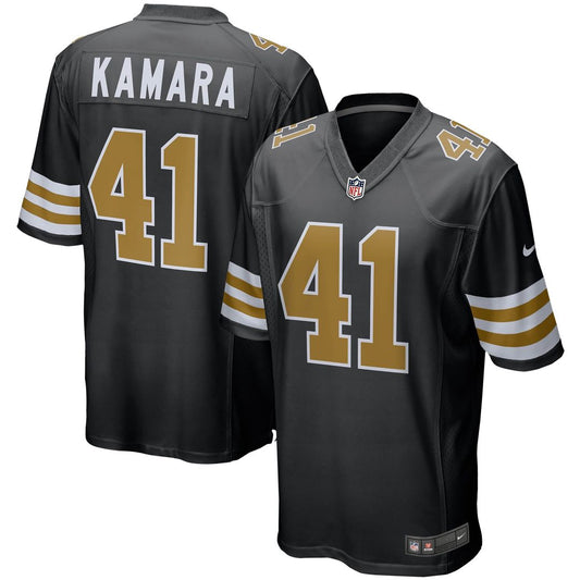 Alvin Kamara New Orleans Saints Nike Black Alternate Game Jersey