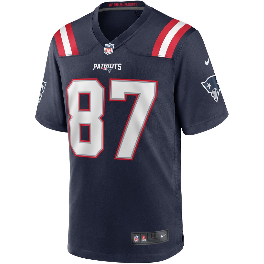 Ben Coates New England Patriots Nike Navy Game Retired Player Jersey