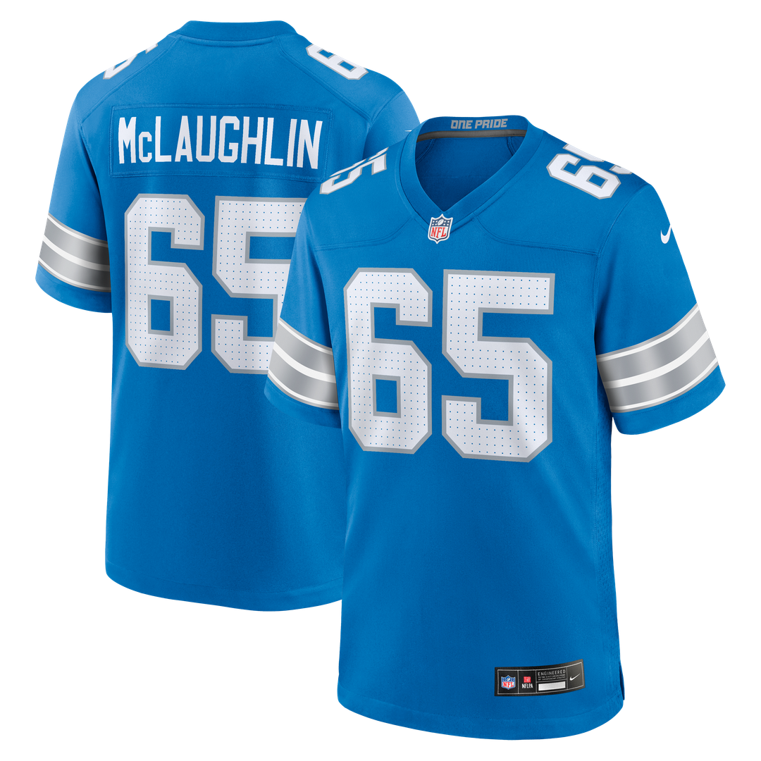 Seth McLaughlin Detroit Lions Nike Blue Team Game Jersey