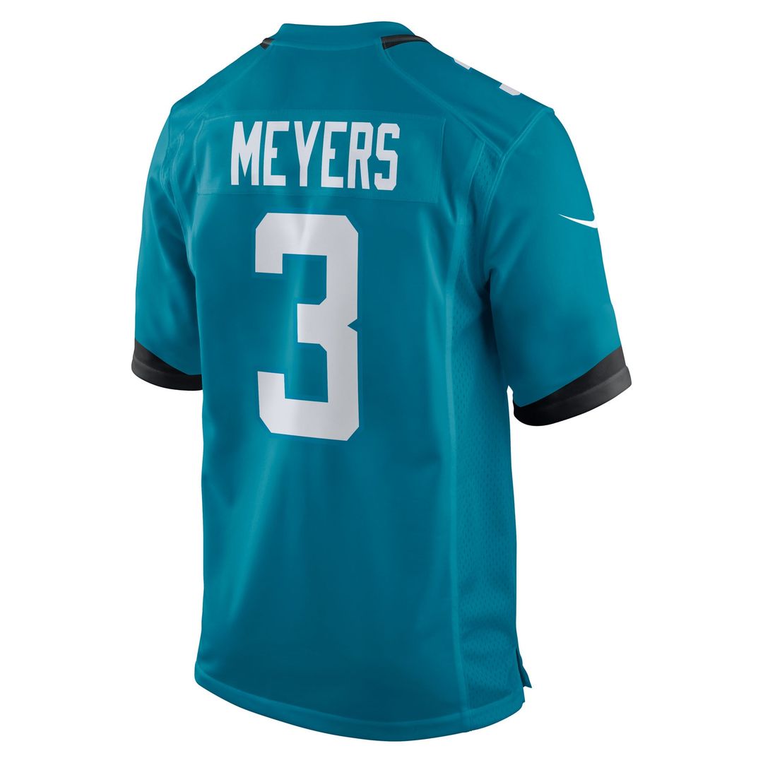 Jakobi Meyers Jacksonville Jaguars Nike Black Alternate Game Jersey