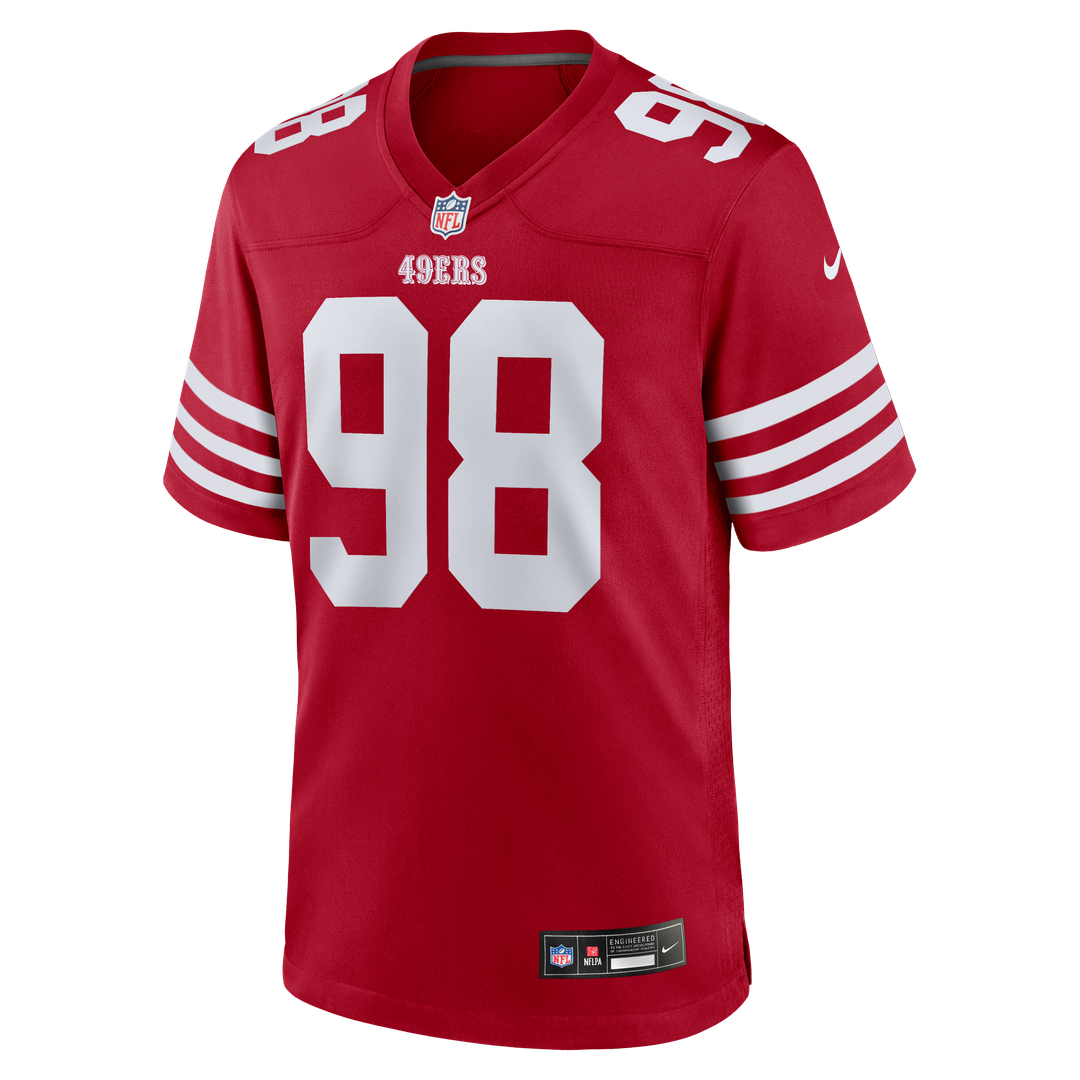 Mykel Williams San Francisco 49ers Nike Scarlet Game Player Jersey
