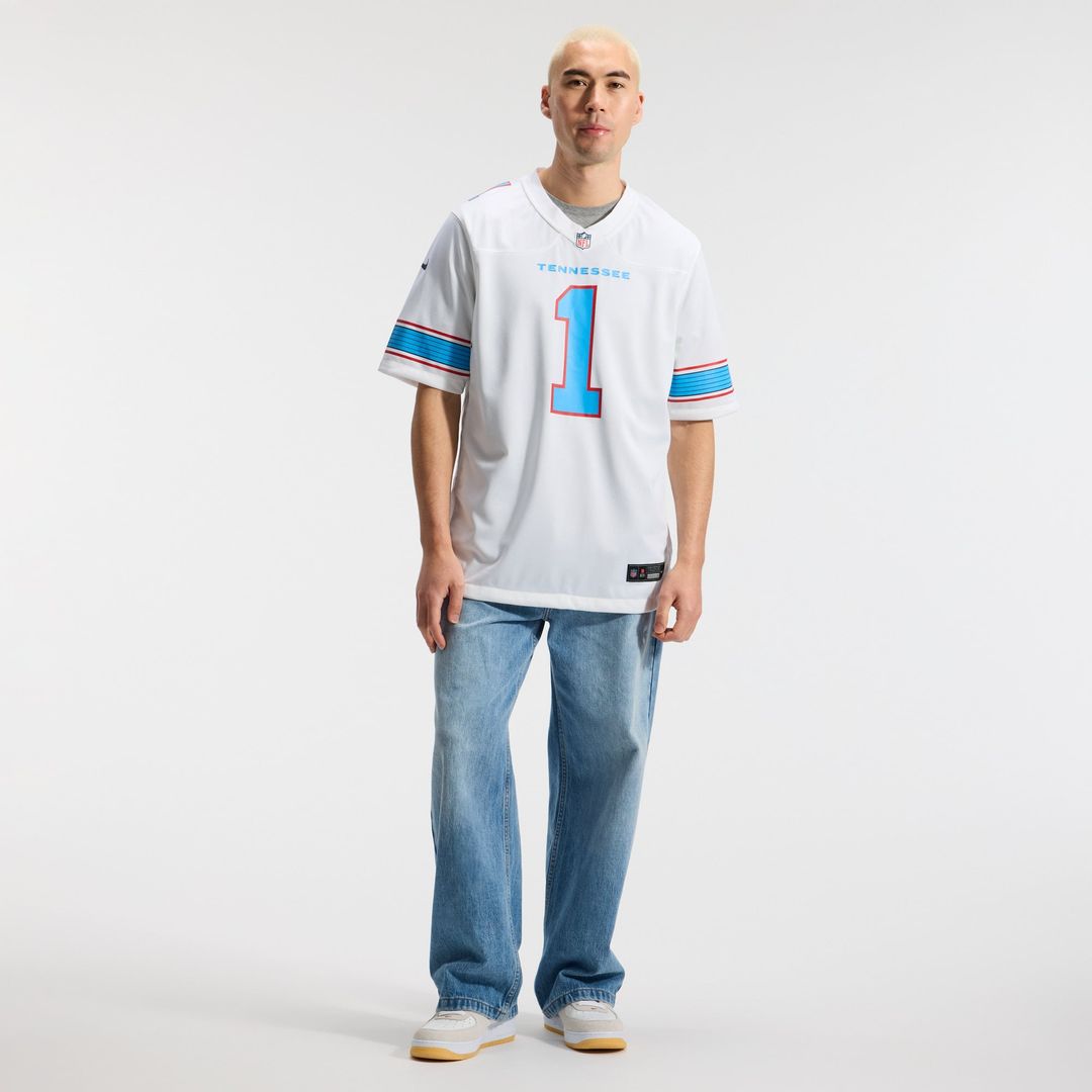 Cameron Ward Tennessee Titans Nike Light Blue Game Jersey